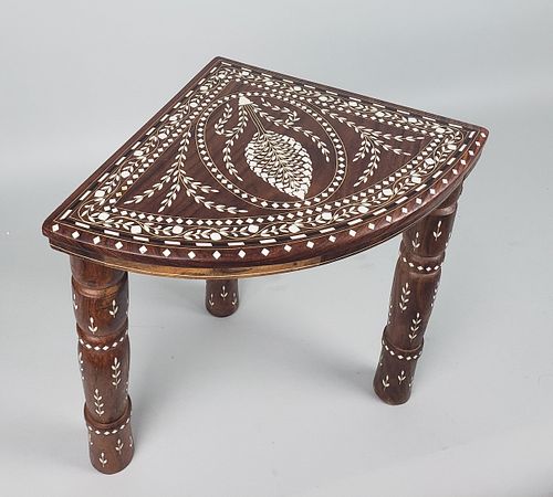 ANGLO-INDIAN DIAMOND CUT BONE INLAID