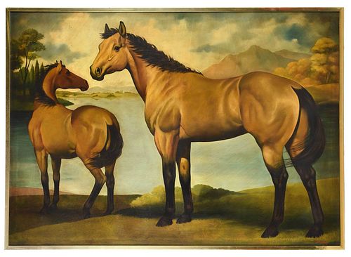 AMERICAN EQUESTRIAN PAINTING(20th