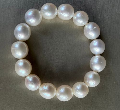 12MM WHITE SOUTH SEA PEARL EXPANDABLE