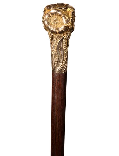 LADY'S WALKING STICK WITH GOLD