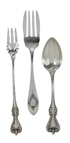 25 PIECES STERLING FLATWAREAmerican,