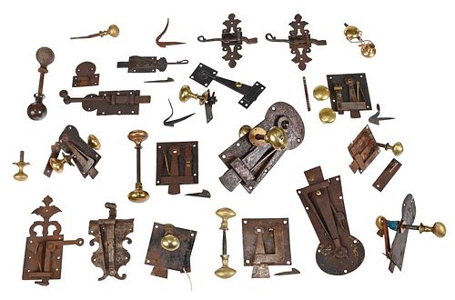 LARGE COLLECTION OF IRON AND BRASS