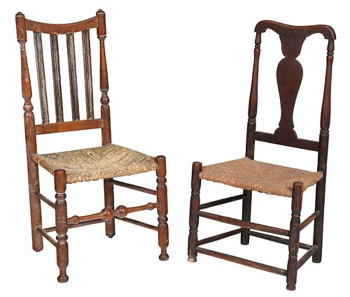 TWO EARLY AMERICAN SIDE CHAIRSNew 37c35b