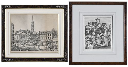 TWO PRINTS, HOGARTHWilliam Hogarth