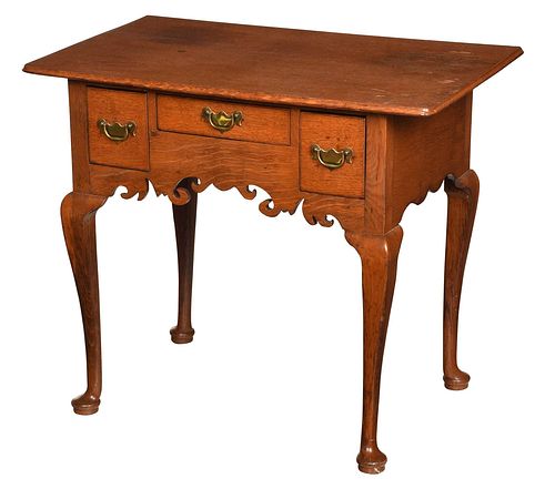 QUEEN ANNE STYLE OAK DRESSING TABLE20th 37c42c