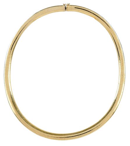 14KT OMEGA NECKLACE5 16 in wide  37c4ad