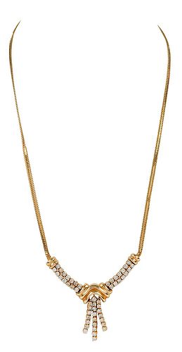 14KT. DIAMOND NECKLACE51 round