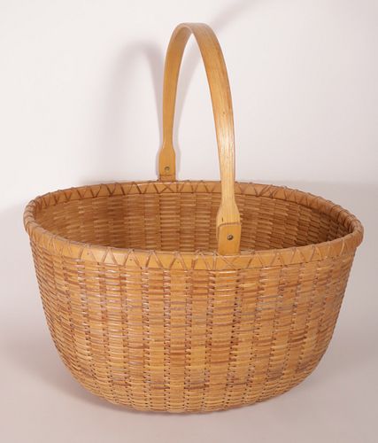 LARGE NANTUCKET SWING HANDLE BASKET,