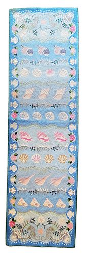 CLAIRE MURRAY SHELL HOOKED RUG 37c612