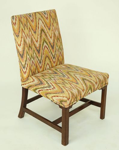 FLAME STITCH UPHOLSTERED ANTIQUE