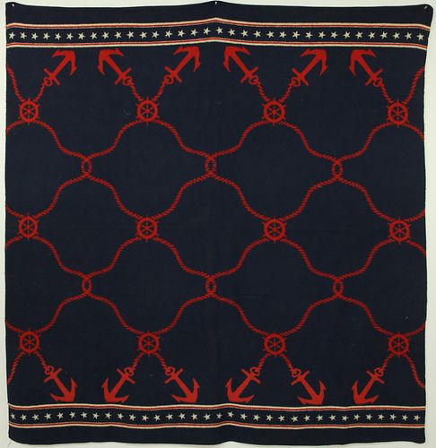 WOOL NAUTICAL BLANKETWool Nautical 37c634