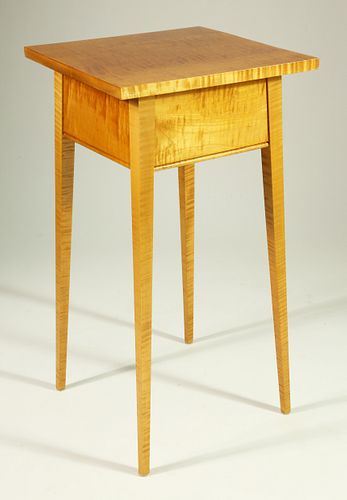 CONTEMPORARY TIGER MAPLE STAND