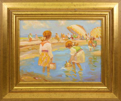 VERN BROE OIL ON BOARD IMPRESSIONIST 37c68e