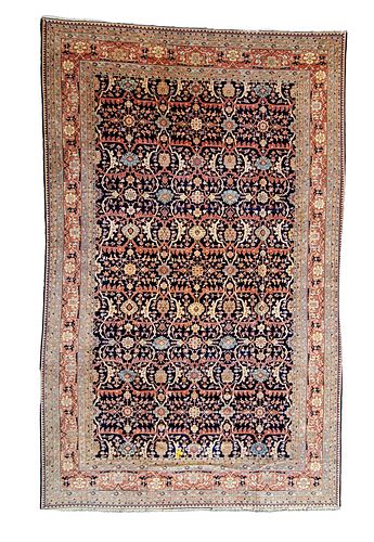 VINTAGE HAND KNOTTED WOOL ORIENTAL