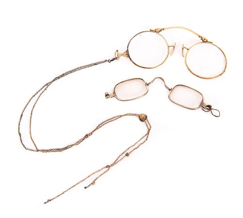 3 PAIRS OF ANTIQUE GOLD EYEGLASSES3 37c770