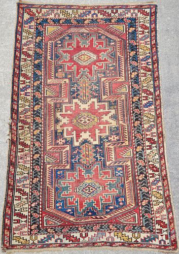 ANTIQUE CAUCASIAN SHIRVAN STAR 37c773