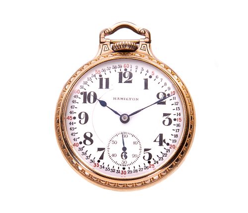 HAMILTON 992 21J RAILROAD POCKET WATCHHamilton