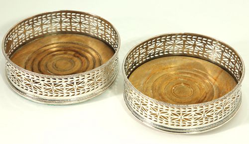 PAIR OF SHEFFIELD SILVER PLATED