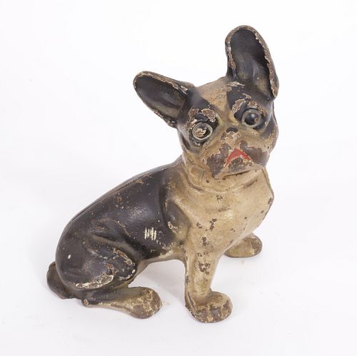 PAINTED CAST IRON BOSTON TERRIER