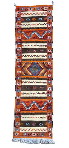 HAND KNOTTED MOROCCAN CARPET RUNNERHand