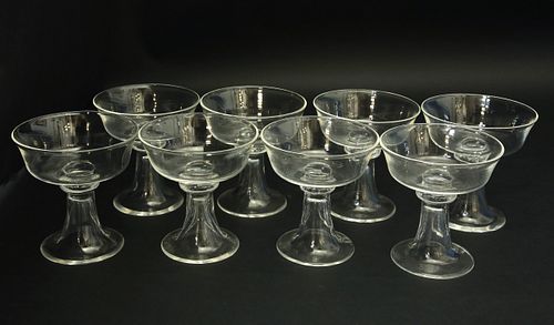 SET OF EIGHT SIGNED STEUBEN CRYSTAL 37c847