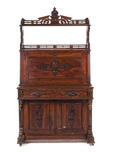 1800'S ROSEWOOD VICTORIAN SECRETARY