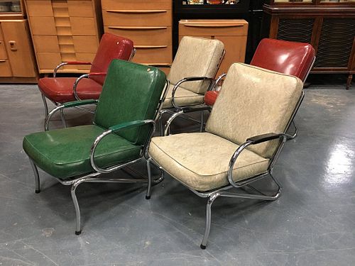 5 1950'S MID CENTURY MODERN CHROME