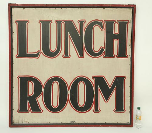 LARGE VINTAGE LUNCH ROOM PAINTED 37c965