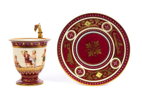 ROYAL VIENNA CUP SAUCER CHILDREN