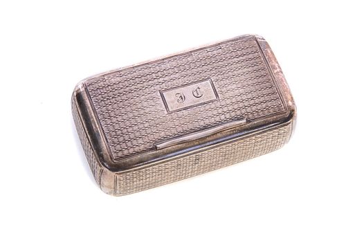 ENGLISH STERLING SILVER SNUFF BOX