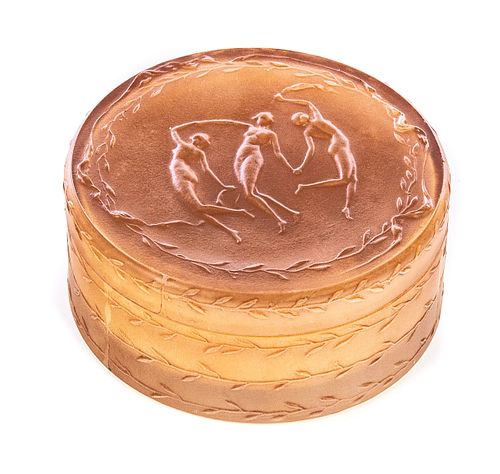 R LALIQUE POWDER BOX TOUJOURS 37ca53