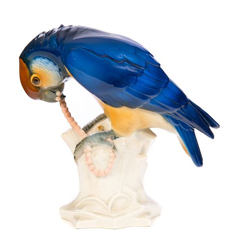 SCHWARZBURGER PORCELAIN BIRD FIGURINE