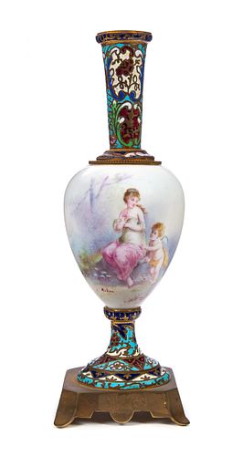 SEVRES PORCELAIN AND CHAMPLEVé