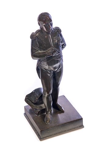 BRONZE STATUE OF NAPOLEON SIGNED RENAULTBronze