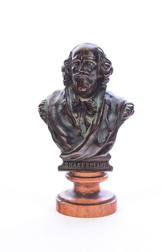 BRONZE BUST OF SHAKESPEAREBronze