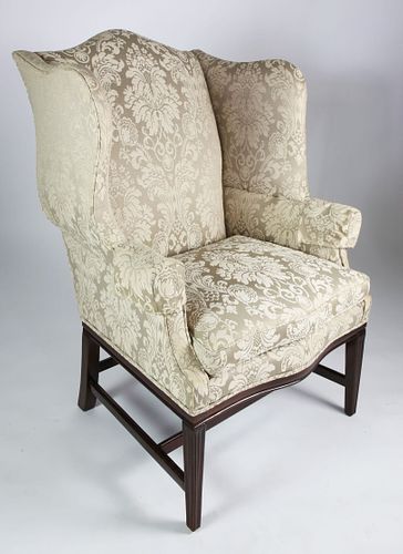 HANCOCK MOORE DAMASK UPHOLSTERED 37cb23