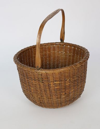 NANTUCKET ROUND SWING HANDLE BASKET  37cb3b