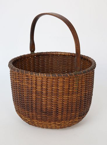 NANTUCKET ROUND SWING HANDLE BASKET  37cb3d