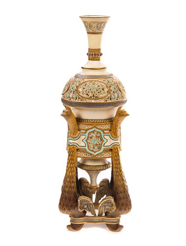 ROYAL WORCESTER PERSIAN-STYLE VASE,