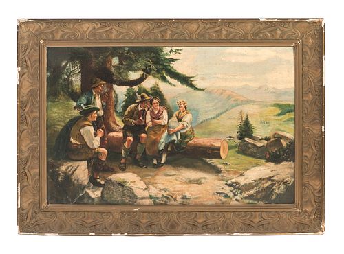 GERMAN BLACK FOREST PAINTING OIL