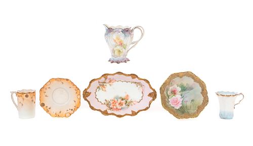 5PC R S PRUSSIA AND LIMOGES PORCELAIN5pc 37cca0