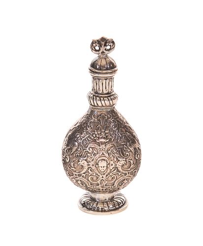 EUROPEAN .800 CARVED SILVER PERFUMEEuropean