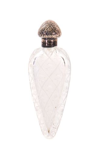 FRENCH ENGRAVED ART GLASS PERFUMEFrench 37cca8