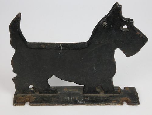 VINTAGE CAST IRON SCOTTISH TERRIER 37cdef