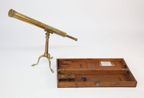 MCGREGOR BOXED BRASS TELESCOPE 37ce5f