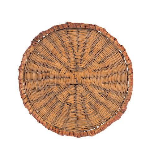 HOPI RABBITT BRUSH FLAT BASKET 37cf07