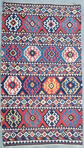 FINE ANTIQUE CAUCASIAN FLATWEAVE 37cf46