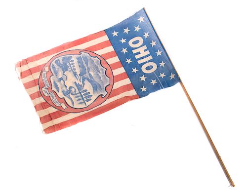 EARLY STATE OF OHIO PARADE FLAGMeasures