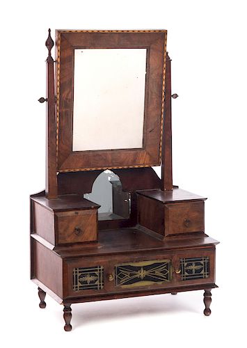 PERIOD MAHOGANY SHAVING STAND WITH 37cfd5