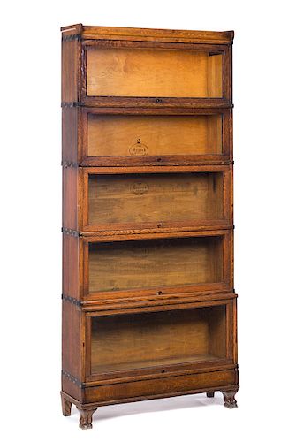 5 SECTION BRUECK BARRISTER BOOKCASE